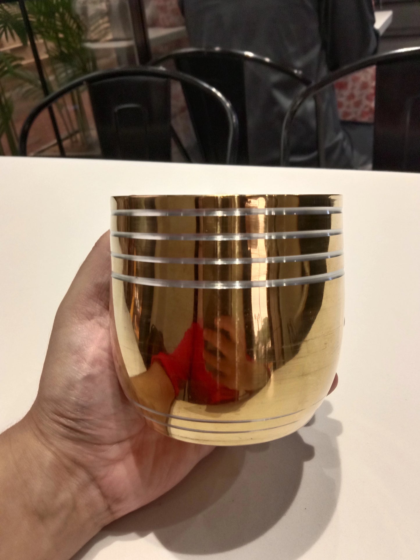 Lafiee Premium Edition Golden Steel Glasses 400ML
