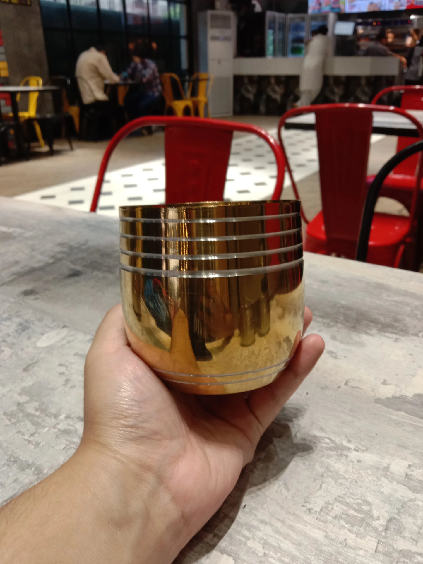 Lafiee Premium Edition Golden Steel Glasses 400ML