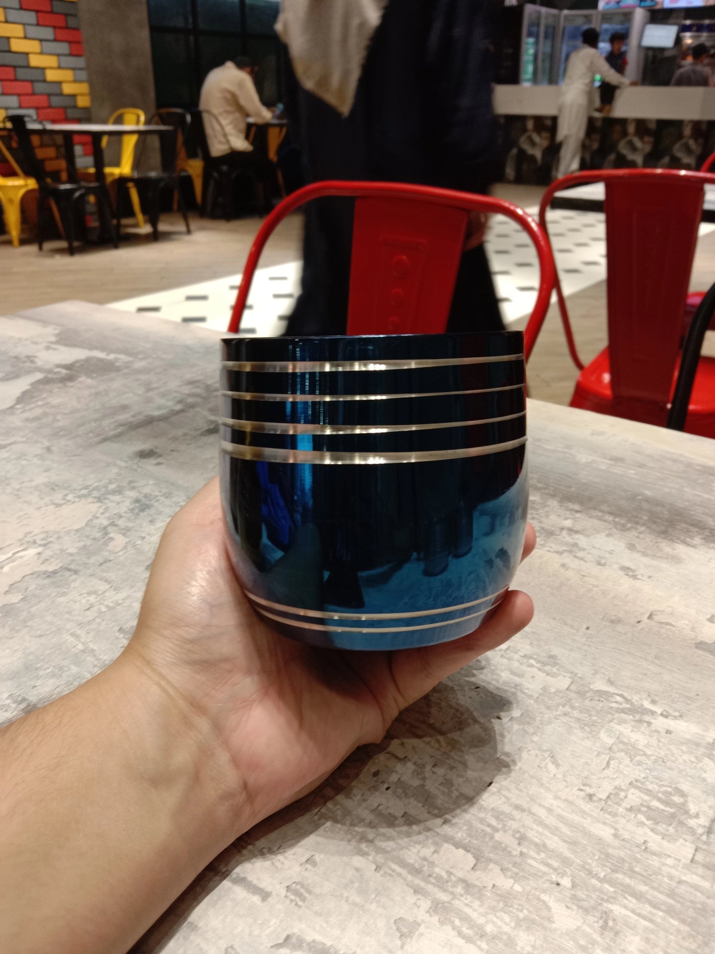 Blue Edition Lafiee Steel Glasses 400ml