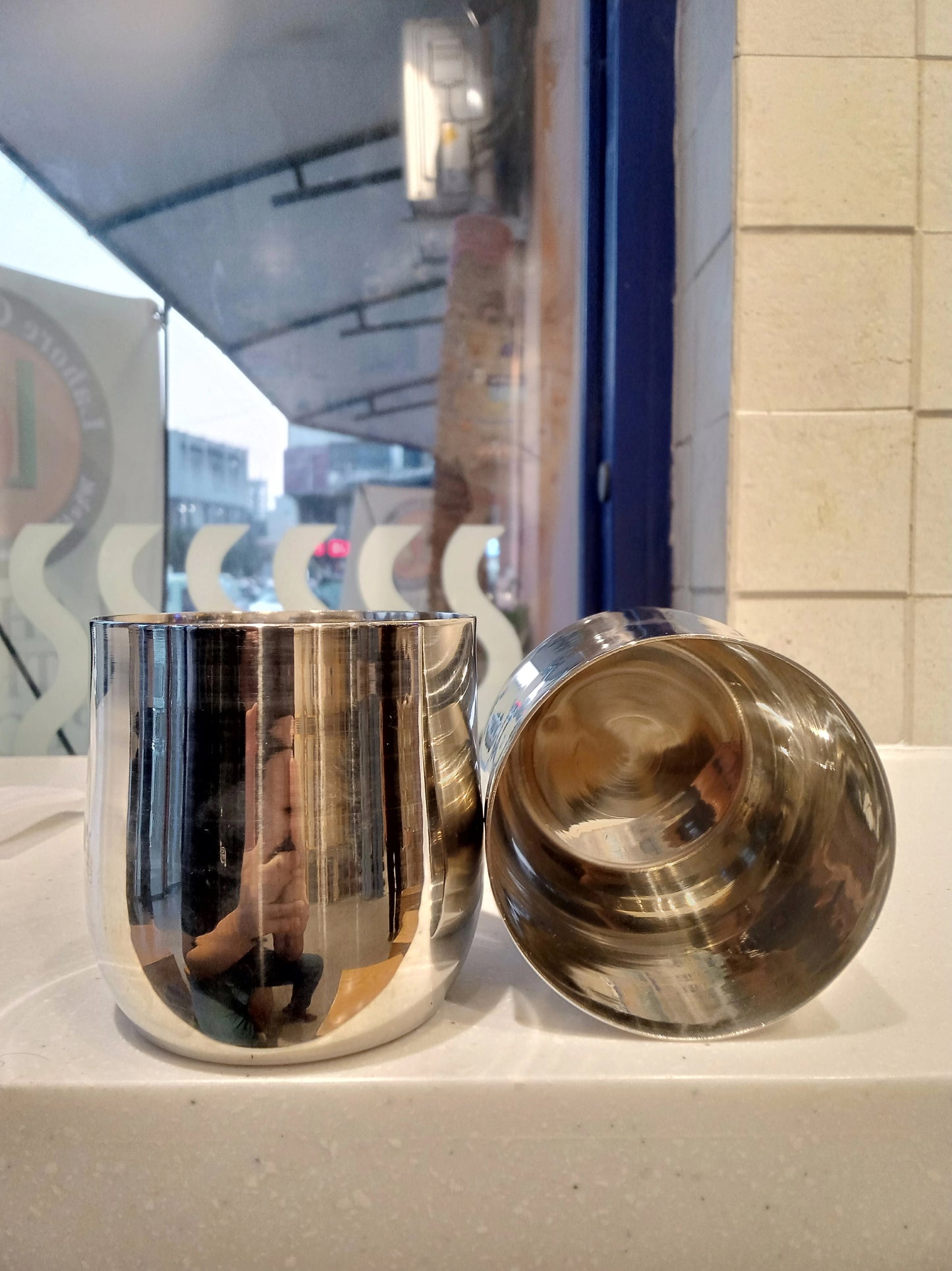 400ml Durable Stainless Steel Glass π₯