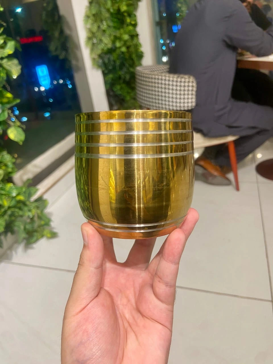 Lafiee Premium Edition Golden Steel Glasses 400ML