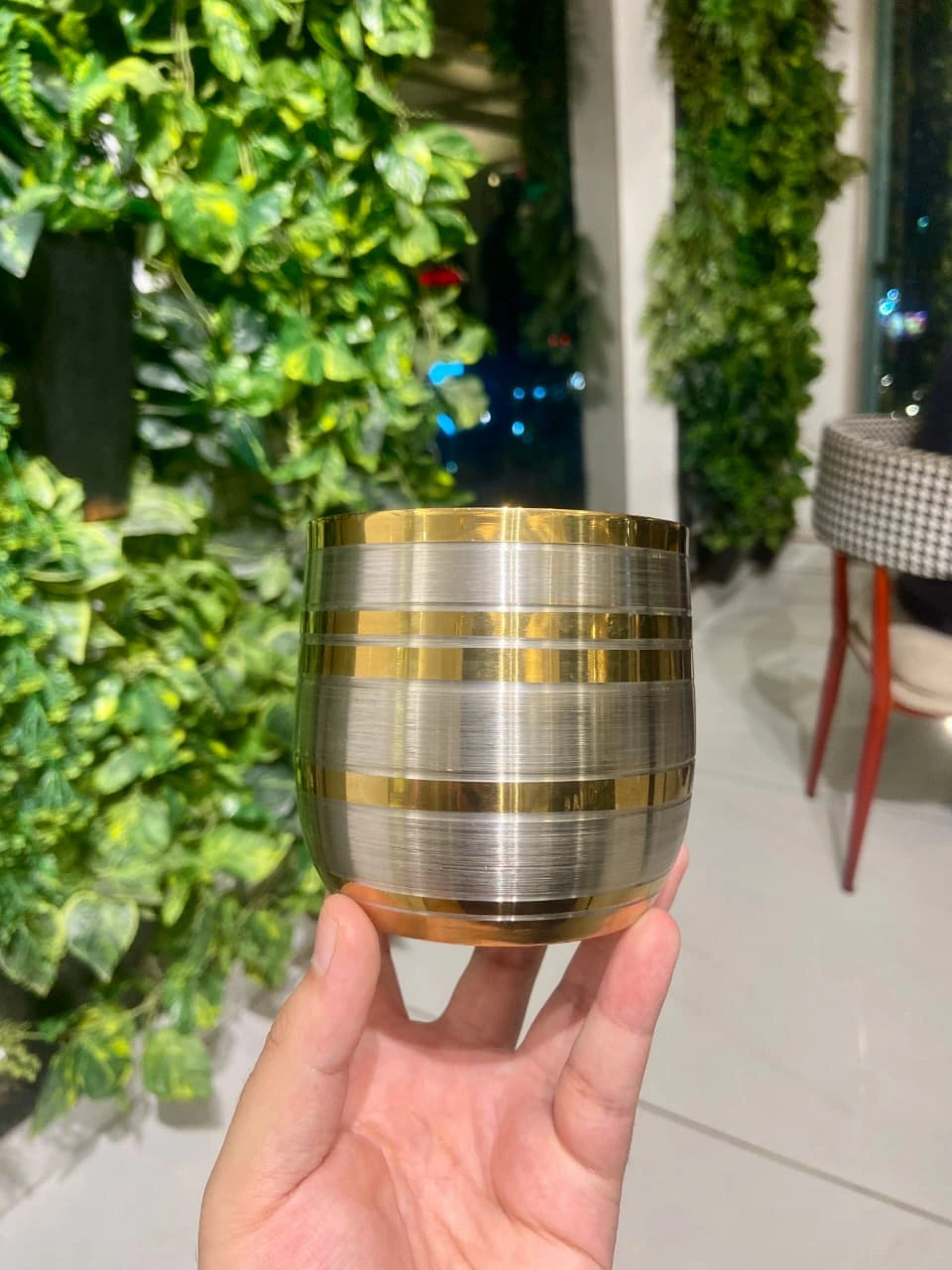 Lafiee Premium Edition Golden Steel Glasses 400ML