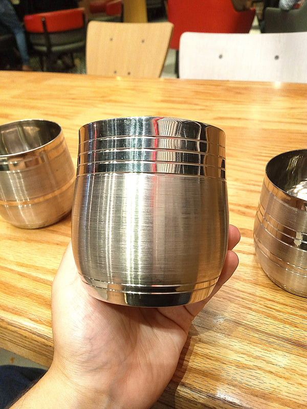 Royal Sip –  Stainless Steel Glasses – 400ml (Unbreakable)