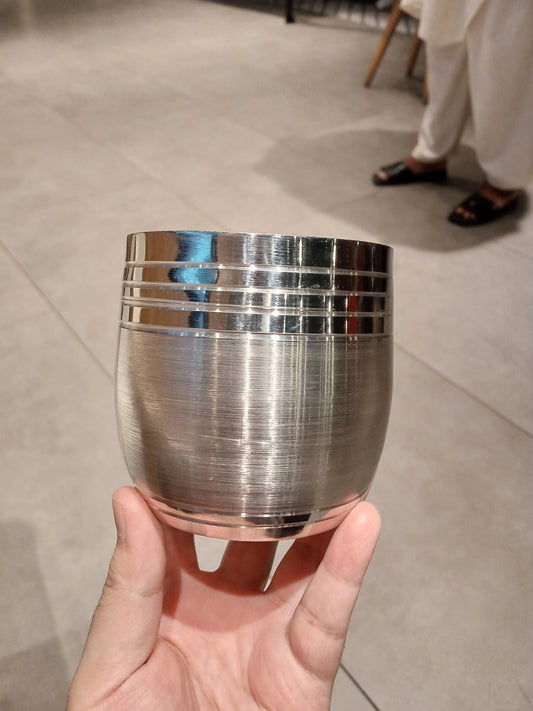 Royal Sip –  Stainless Steel Glasses – 400ml (Unbreakable)